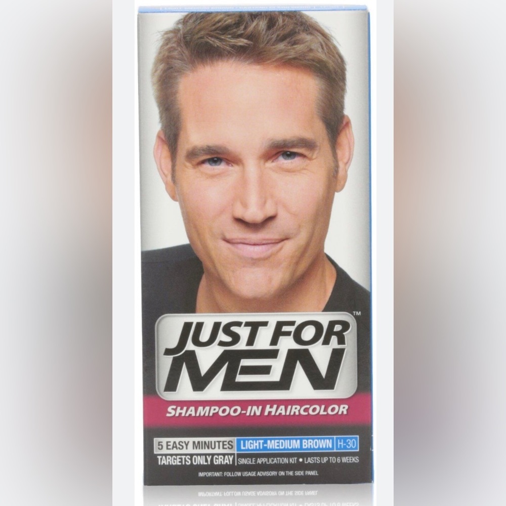 Just for Men Shampoo-ln Color Hair Color H-30 Light Medium Brown 5 Minute 4940